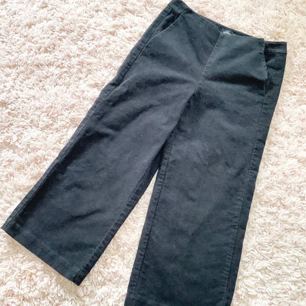 Kate Spade Saturday Black Cropped Structured Pants
